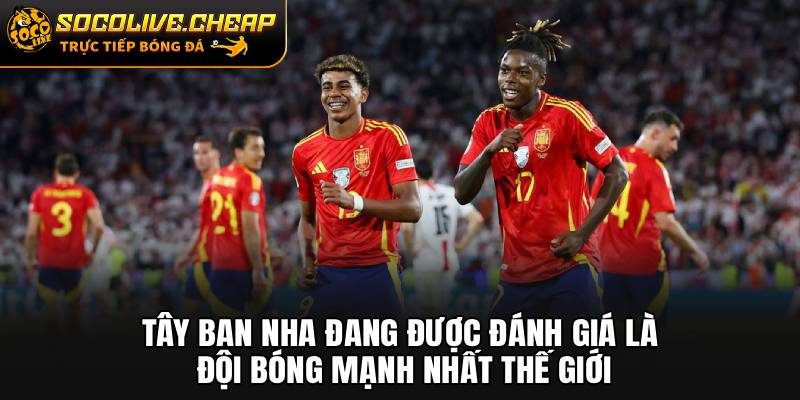 Tây Ban Nha đang được đánh giá là đội bóng mạnh nhất thế giới